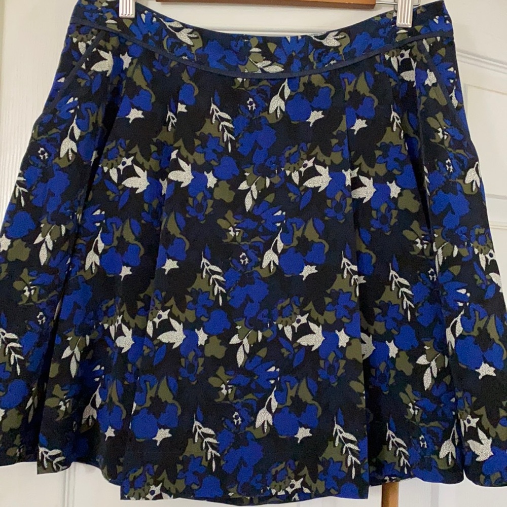 Tommy Hilfiger blue green skirt zip back